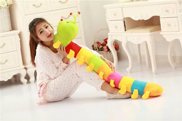 new creative plush Colorful caterpillar font b toy b font lovely stuffed Millipedes doll gift about