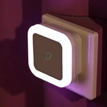 ICOCO Mini Novelty Square Bedroom Lamp Sensor Control Night Light EU/US Plug Light for Baby Gift Romantic Colorful Lights