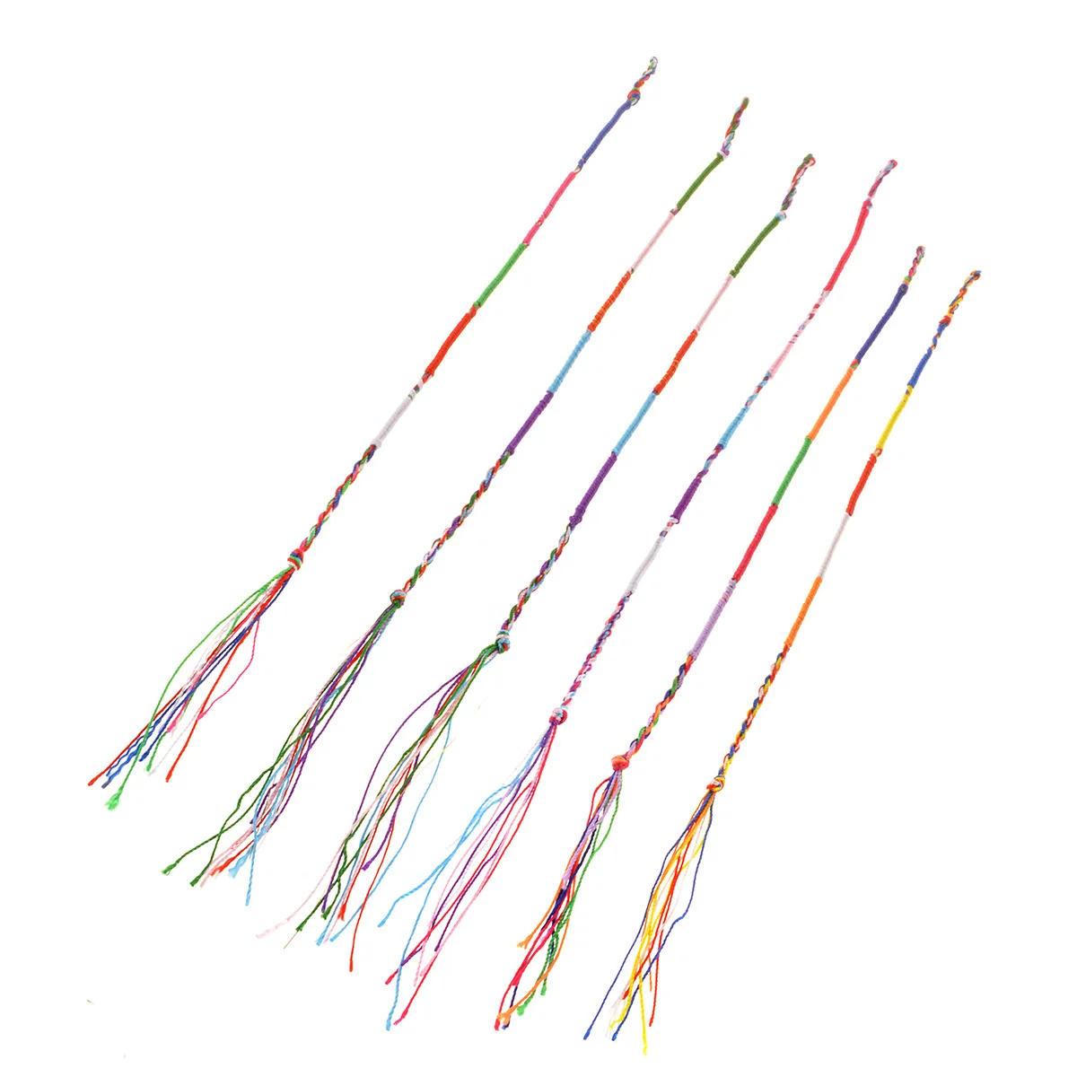 1PC Bohemian vintage ethnic style handmade cotton woven rope tassel hair band