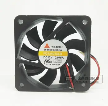 

. FD126015LB 6015 6CM 0.075A 60*60*15mm 2 wire single ball mute cooling fan