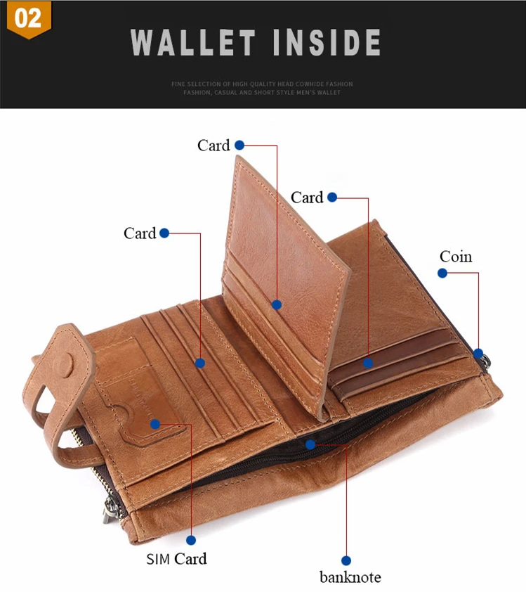 COWATHER мужской кошелек из натуральной коровьей кожи Новое поступление мужской кошелек из воловьей кожи Большой Вместительный Короткий Мужской кошелек
