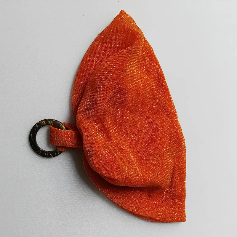8 orange turban headbnd
