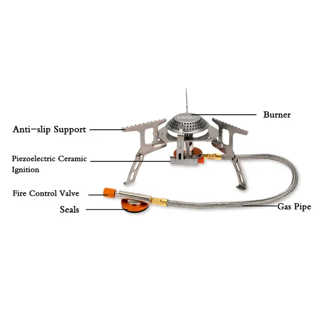 3000W Outdoor Gas Stove Mini Camping Stove - Image 4