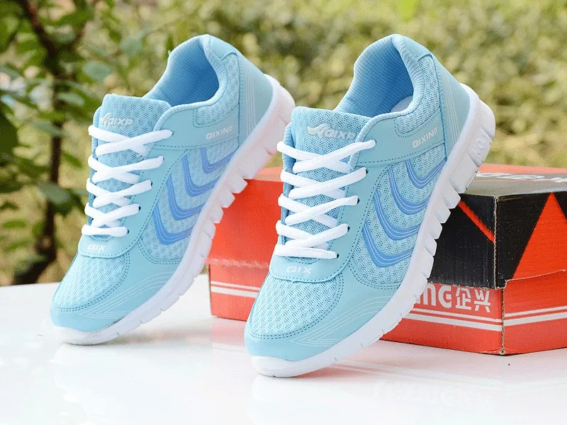 Tênis feminino 2018 entrega rápida respirável tênis