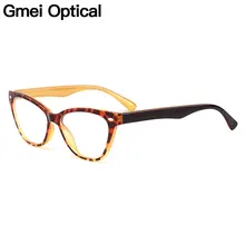 Gmei оптический Urltra-светильник TR90 женские кошачий глаз стиль оптические оправы для очков пластик близорукость Пресбиопия очки M1244