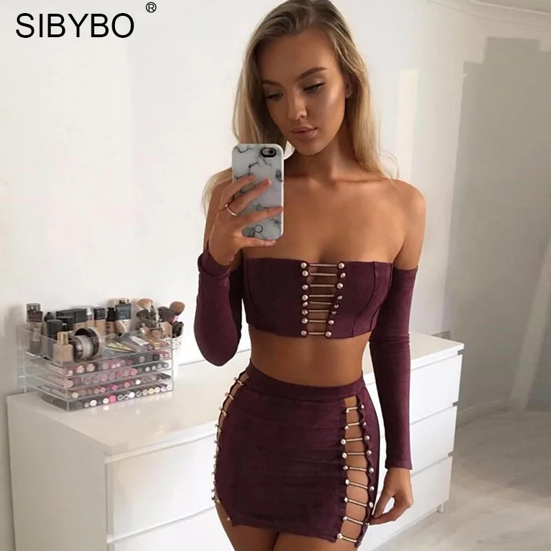 Sibybo комплект из двух предметов замши Кожаные модельные туфли Для женщин