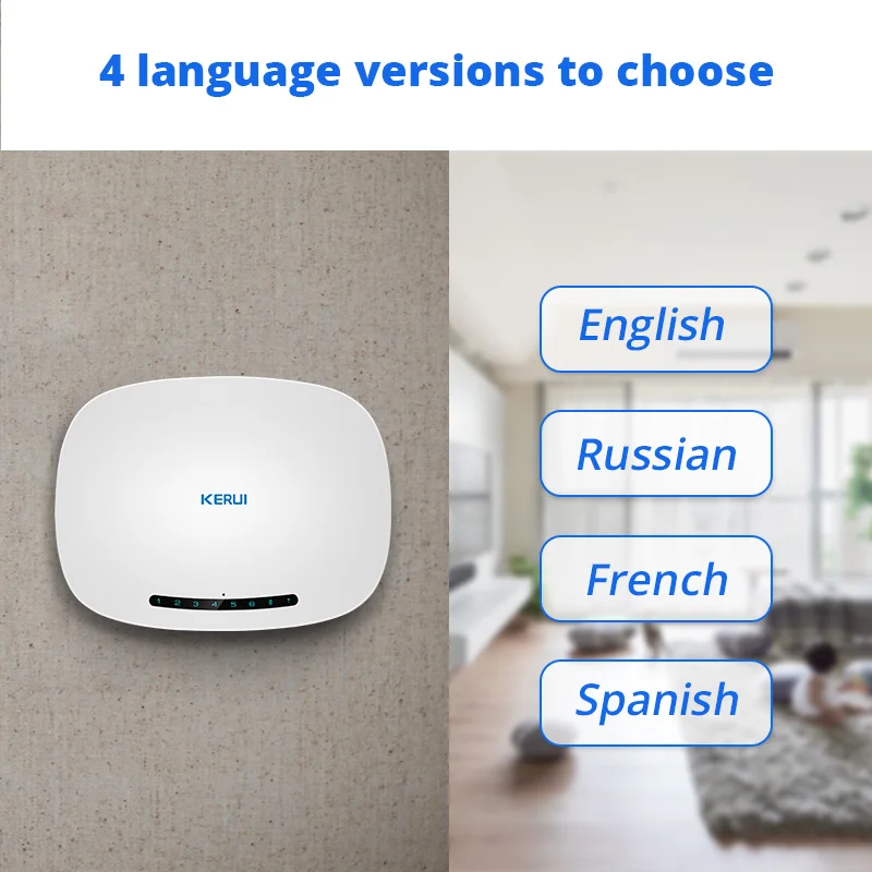 KERUI IOS/Android APP Remote Control Alarm System Security Home 433MHz Wireless GSM SMS Business Burglar Alarm Solar Siren Kit KERUI IOS/Android APP Remote Control Alarm System Security Home 433MHz Wireless GSM SMS Business Burglar Alarm Solar Siren Kit