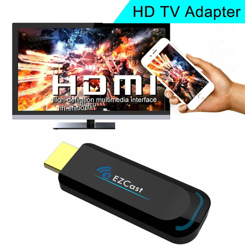 EZcast Смарт ТВ HDMI ключ телефон к ТВ беспроводной WiFi адаптер для iphone XS MAX XR 5 6 7 8 plus X для samsung LG Xiaomi Android