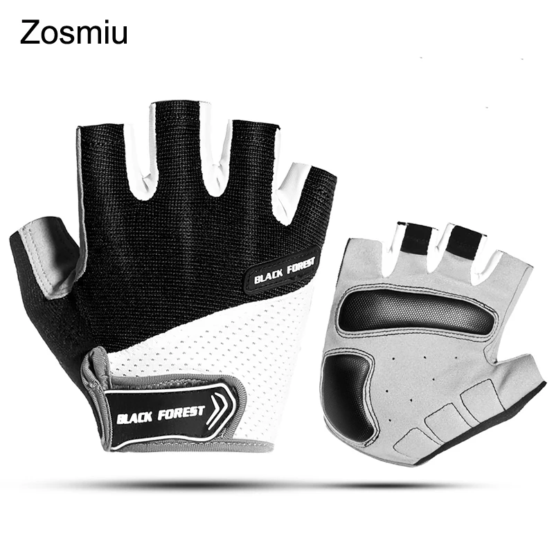 

Zosmiu Half Finger Cycling Gloves With Elastic Material Mens Women's Summer Sports Shockproof Bike Glove For GEL MTB Bicycle