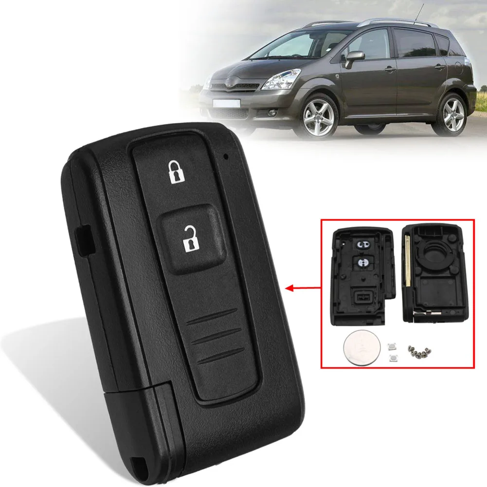 2018 New 2 Button Remote Key Shell Fob Case Switch Battery for Toyota