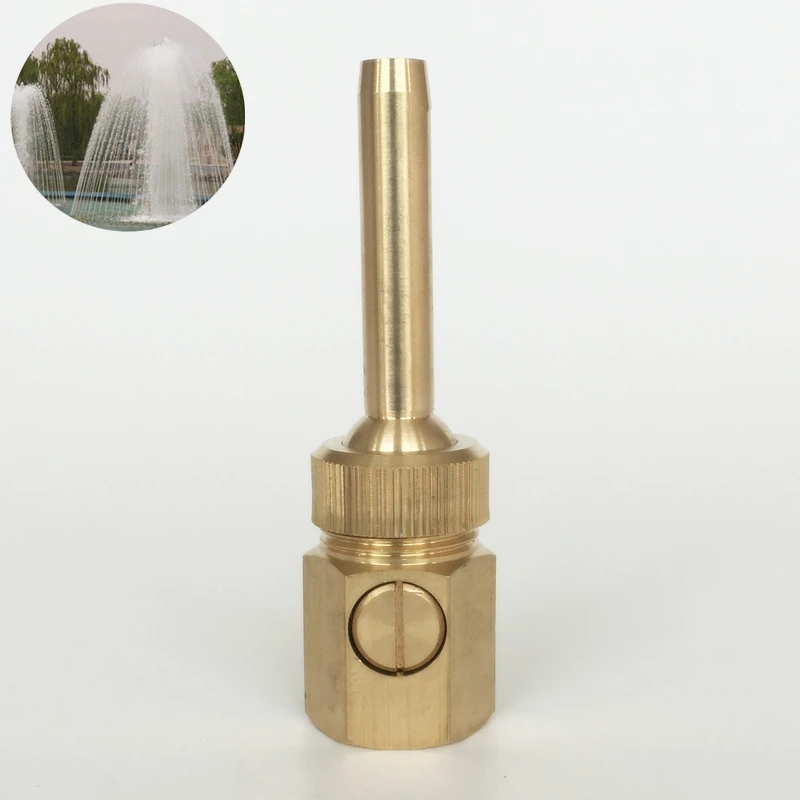 

1/2'' 3/4" 1" Adjustable Valve Control Jet Straight Fountain Nozzles Sprinkler Outdoor Water Fountain