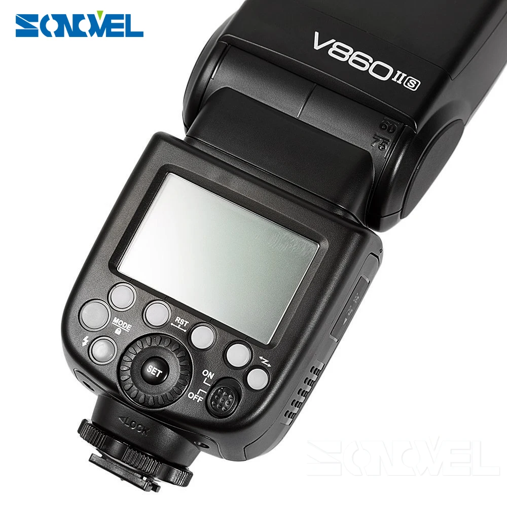 Беспроводная вспышка Godox V860II C/N/S/F/O 2 4G 1/8000s 2000 мАч литий ионный аккумулятор для Sony