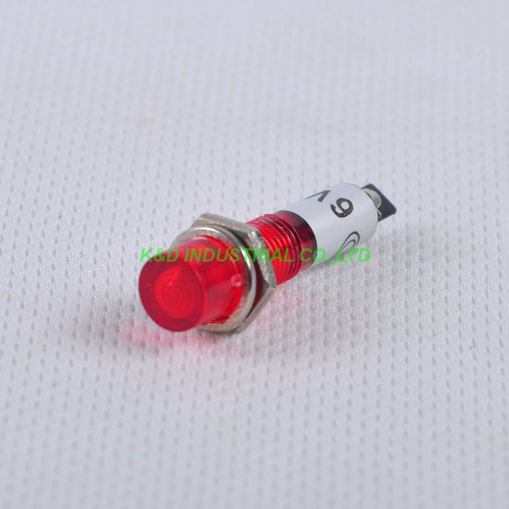 

10pcs Indicator LED Pilot Light 6.3V Red BA9S Base Bulb Lam for Tube Amplifier