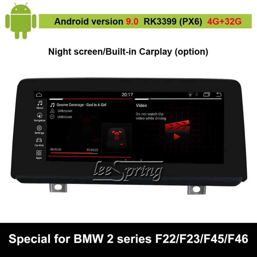 

Android 9.0 Car Multimedia Player for BMW 2 Series F22/F45 MPV(2013-2016) Auto GPS Navigation