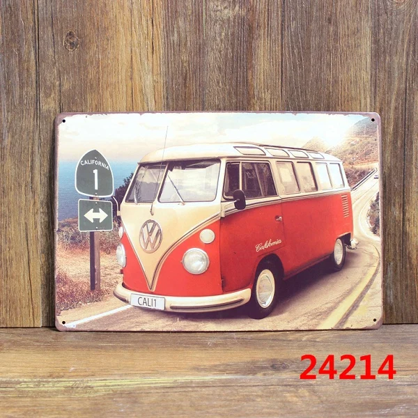 

VW bus Vintage Metal signs wall decor House Bar Metal Paintings art B-131 Mix order 20*30 CM