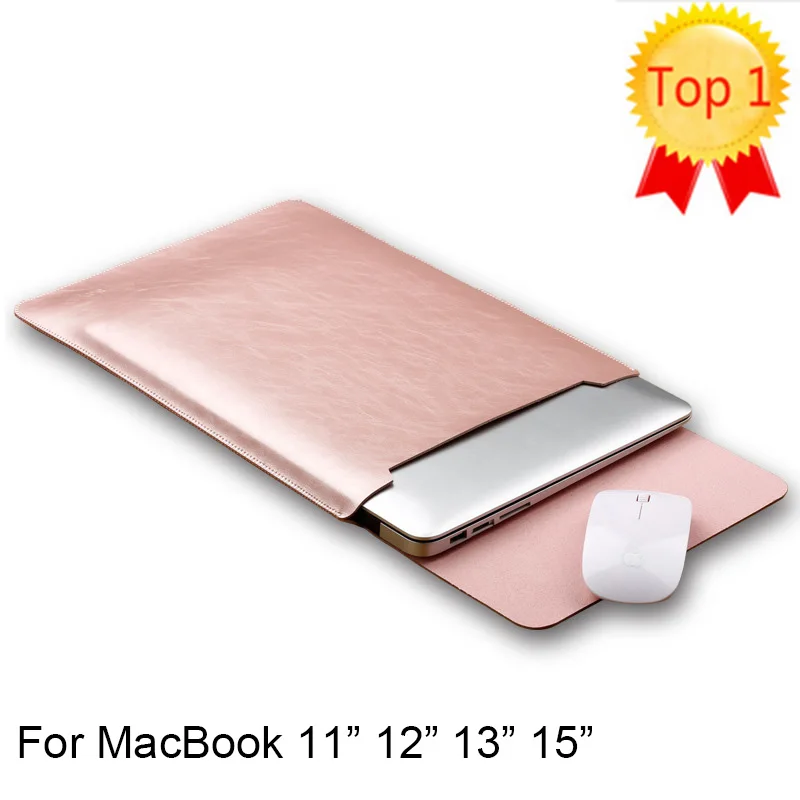 Чехол из искусственной кожи розового золота для Apple MacBook Air Pro Retina 11 6 дюйма 12 дюймов