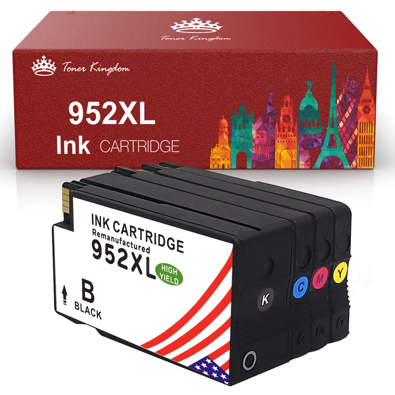 

TONER KINGDOM 4x 952XL Ink Cartridges for HP Officejet Pro 8734 8735 8736 8744 8702 8717 8718 8724 8727 7740 8210 8216 8218 8710