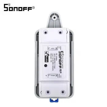 

DR DIN Rail Tray Case Mounted Holder Adjustable Cheap Solution Kit for SONOFF Basic RF Pow TH 10 16 Dual Smart switch board Box
