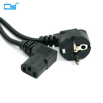 

Europe EU plug Flat Nema 5-15P to IEC C13 Left Angled Power Cord for LCD LED Wall Mount TV 5ft 1.5m