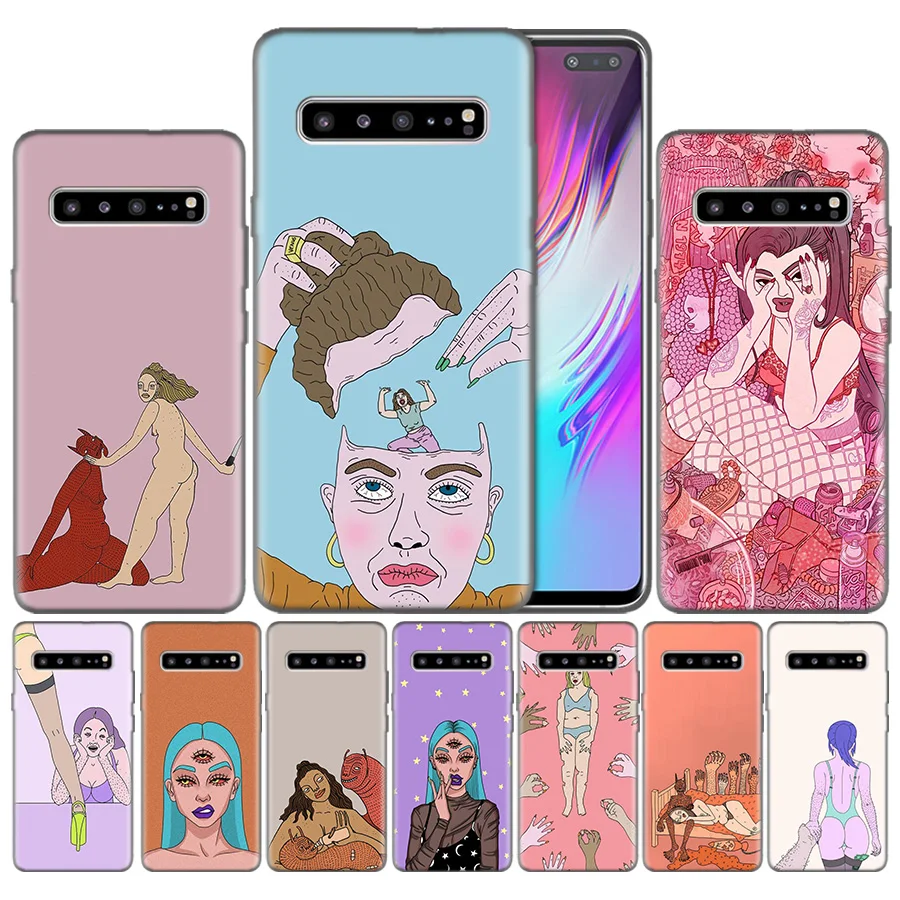 

TPU Silicon Cover For Samsung Galaxy S8 S9 A50 S10 S10e Plus 5G A10 A20 A30 A40 A60 A70 Luxury Case polly nor