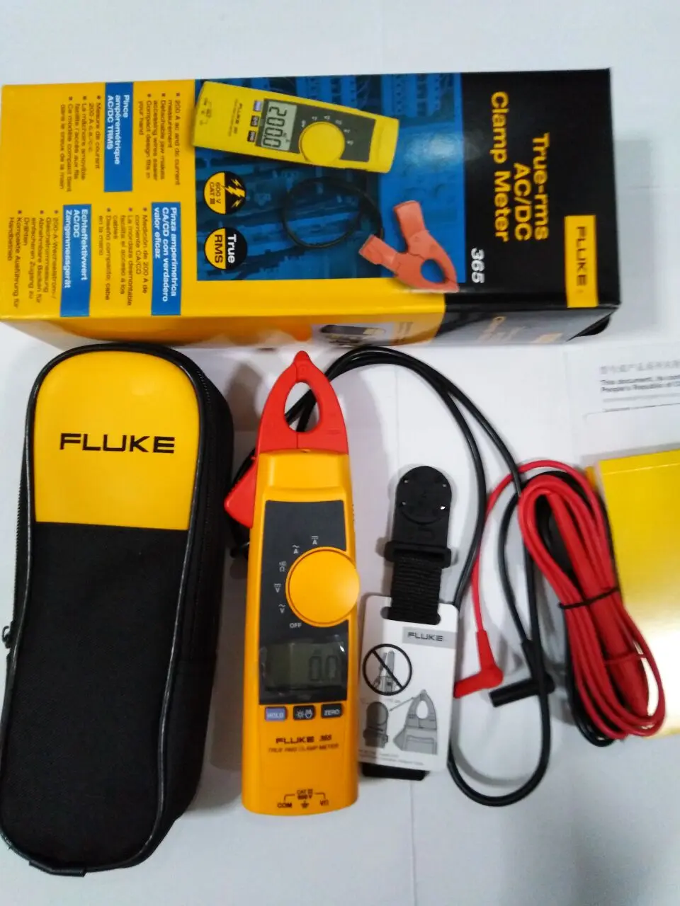 FLUKE 365 F365 съемные челюсти-rms AC DC клещи