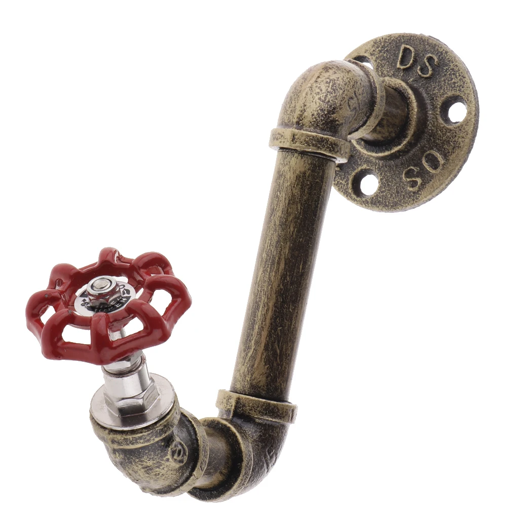 Industrial Retro Style Pipe Wall Hooks for Hanging Clothes Rack Coat Rack