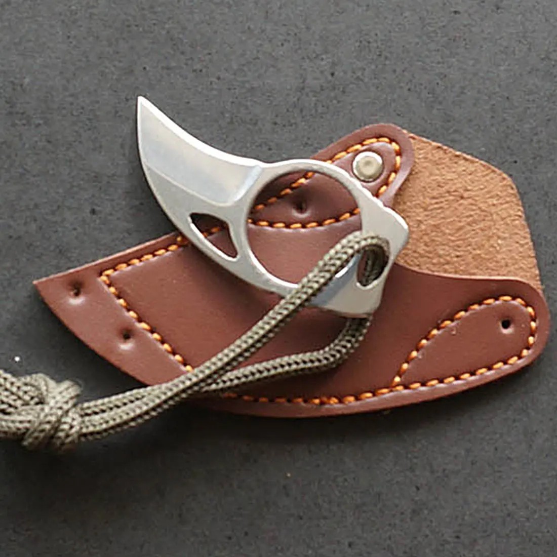 Маленький портативный нож, оборудование для кемпинга, инструмент для выживания, самообороны, мини-нож, кожаный нож