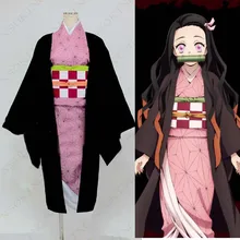 Аниме Kimetsu no Yaiba Demon Slayer Kimetsu no Yaiba Kamado Nezuko Косплей Костюм на заказ