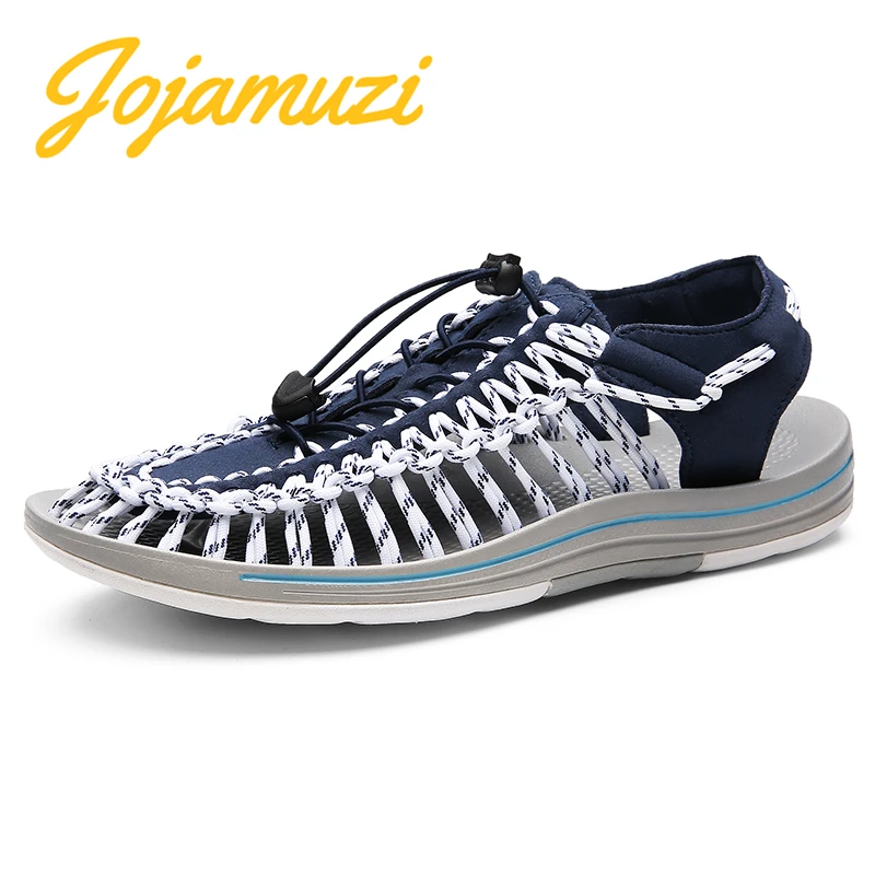 

2019 New Arrived Summer Knitted Sandals Men Shoes Quality Comfortable Men Sandals Fashion Design Casual Men Sandals Shoes