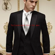 Индивидуальный дизайн, размер, модные костюмы с отворотом, смокинги друзей жениха, воротник мандарина, мужские свадебные костюмы(пиджак+ брюки+ жилет+ галстук