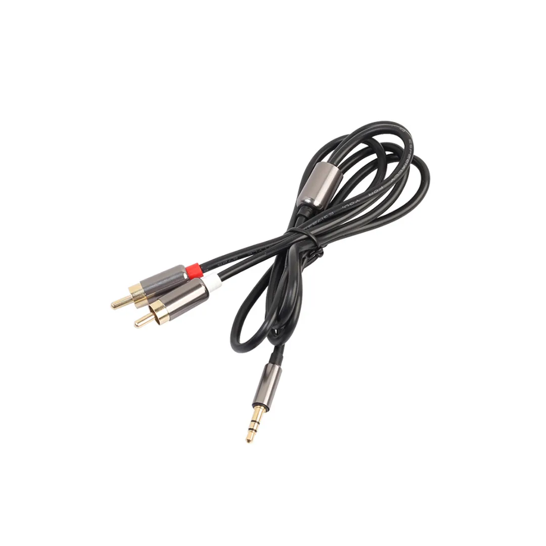 Mayitr 1pc 1M 3.5mm Jack Male to 2 RCA Male Audio Cable 2 Colors High Quality AUX Stereo Y Adapter Cable Cord for Speaker MP3