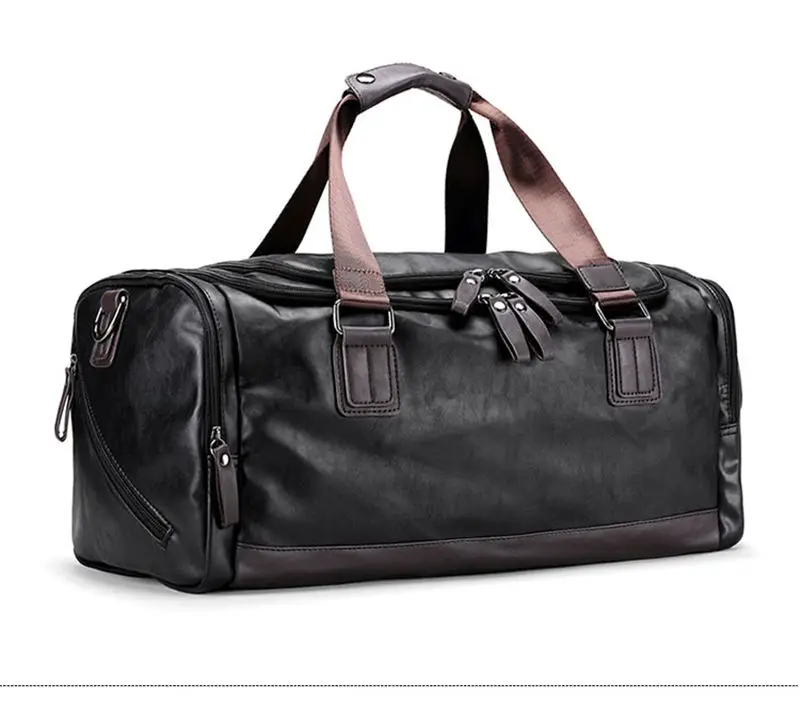 Мужская спортивная сумка из искусственной кожи, спортивные сумки, вещевой мешок для путешествий, сумка-тоут для мужчин, для фитнеса, для мужчин, для поездок, для ношения на плече, XA109WA