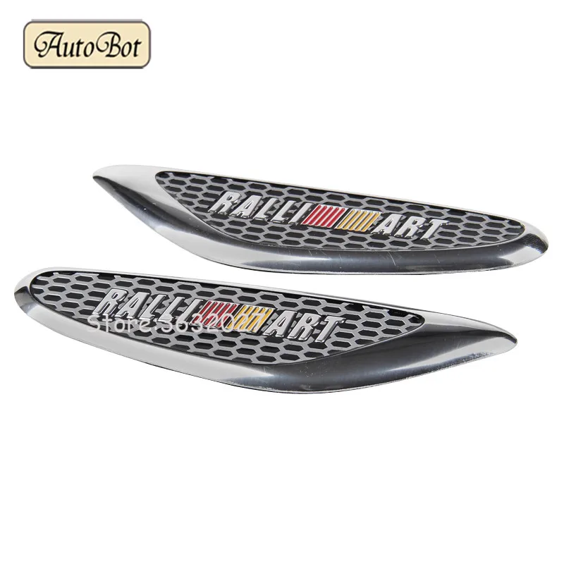 

RALLIART Logo Car Fender Side Badge Decal Rear Trunk Sticker For Mitsubishi Grandis Galant Delica Chariot ASX Lancer 10 Pajero