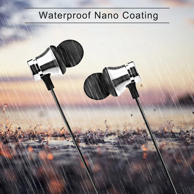 

Wireless Magnetic Bluetooth Earphone Bass Stereo Headset Sport Running In-ear Sweatproof Headphone with Mic Earpiece