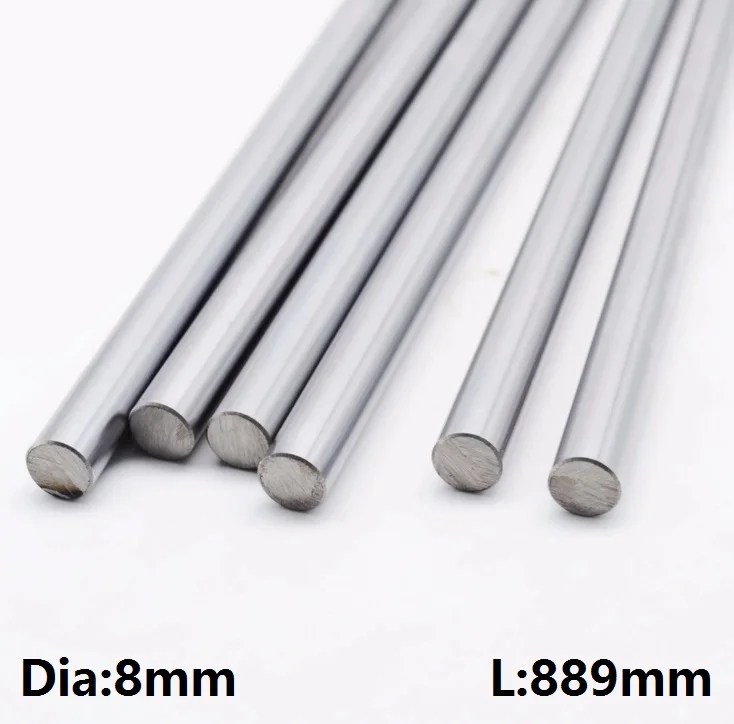 20pcs/lot 8mm linear shaft -L 889mm 35'' inch long 8x889mm hardened chromed plated linear shaft steel rod bar CNC router 20pcs/lot 8mm linear shaft -L 889mm 35'' inch long 8x889mm hardened chromed plated linear shaft steel rod bar CNC router