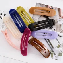 Япония Мода красочные прозрачные головные уборы Твердые большие заколки для волос для женщин девочек аксессуары для волос Новинка