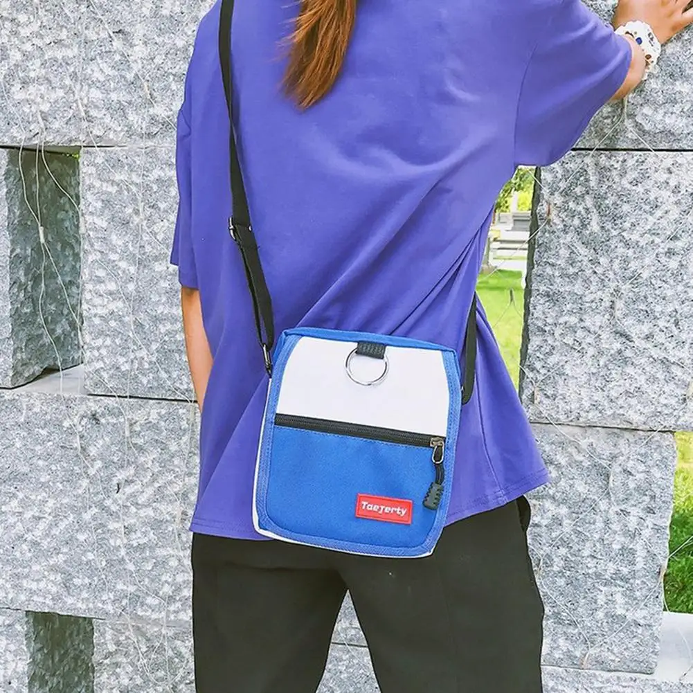 Women Canvas Bag Hong Kong Style Harajuku Style Contrast Color Small Bag Korean Style Fashionable Casual Messenger Shoulder Bags Women Canvas Bag Hong Kong Style Harajuku Style Contrast Color Small Bag Korean Style Fashionable Casual Messenger Shoulder Bags