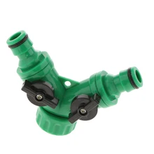 Сад 2-Way Y адаптер для быстрый разъем w/переключатель на патрубок для Поливочного Шланга