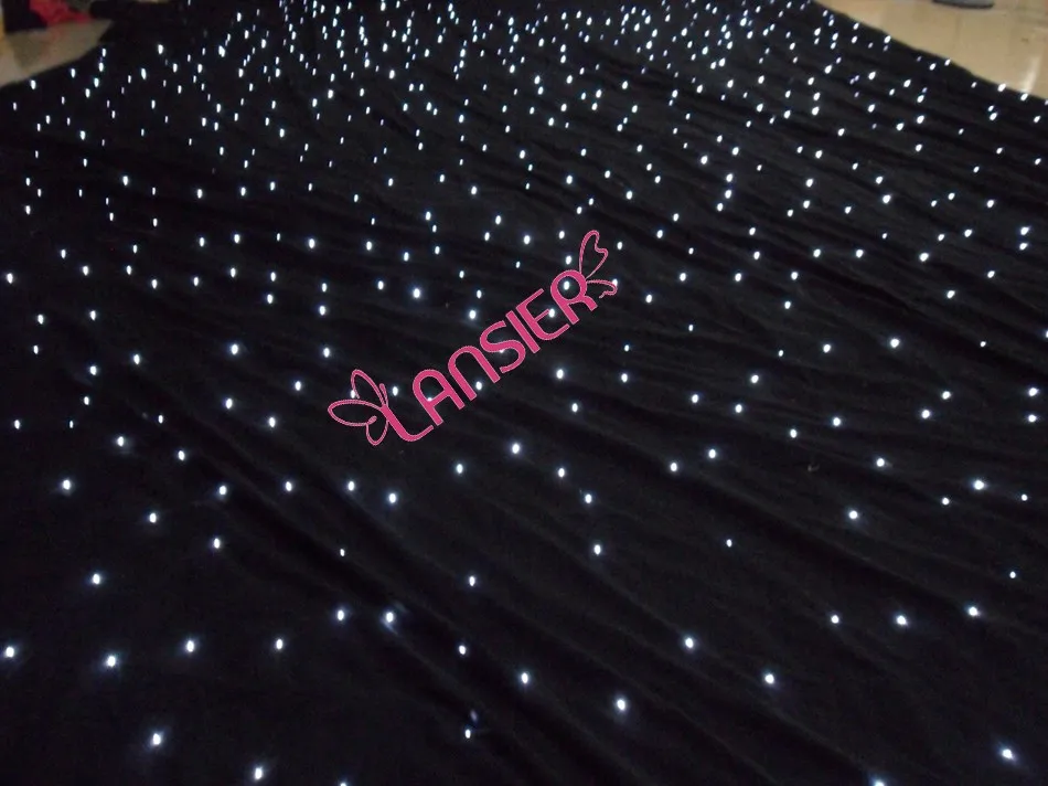 3-meter-x-6-meter-white-lights-black-fireproof-velvet-wedding-stage-led-star-curtain-backdrops (2)