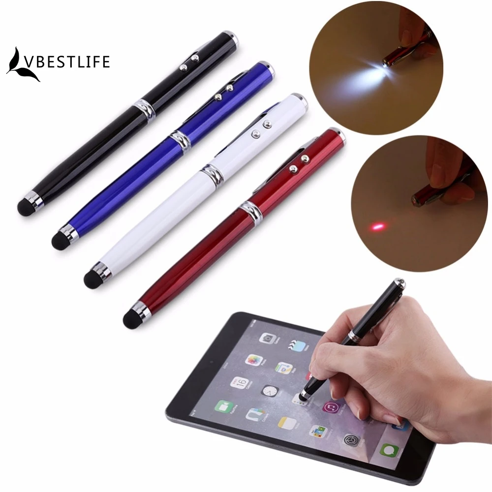 4 in 1 Touch Screen Capacitive Ballpoint Pens With Laser Pointer And ...