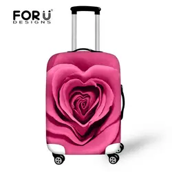 Forudesigns/Новая мода путешествия Чемодан крышка красочные 3D розы Для Женщин Чемодан защиты Чехлы для мангала плотные эластичные Чехлы для