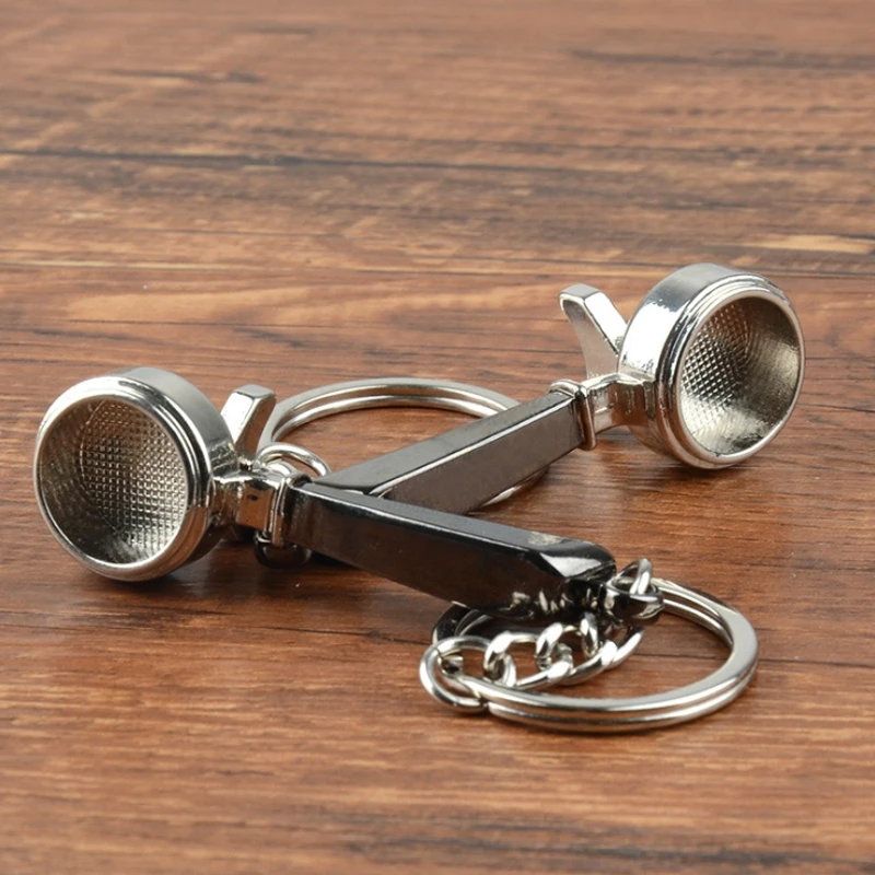 Coffee Tamper Handle Keychain Portable Zinc Alloy Keyring Coffeeware Tools Promotion Espresso Coffee Accessories Barista Gifts Coffee Tamper Handle Keychain Portable Zinc Alloy Keyring Coffeeware Tools Promotion Espresso Coffee Accessories Barista Gifts