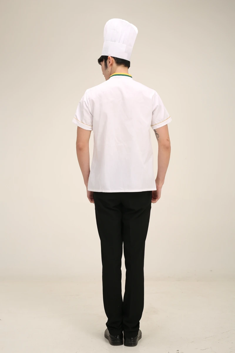 2017 summer hotel restaurant chef working uniform yellow green 2017 summer hotel restaurant chef working uniform yellow green