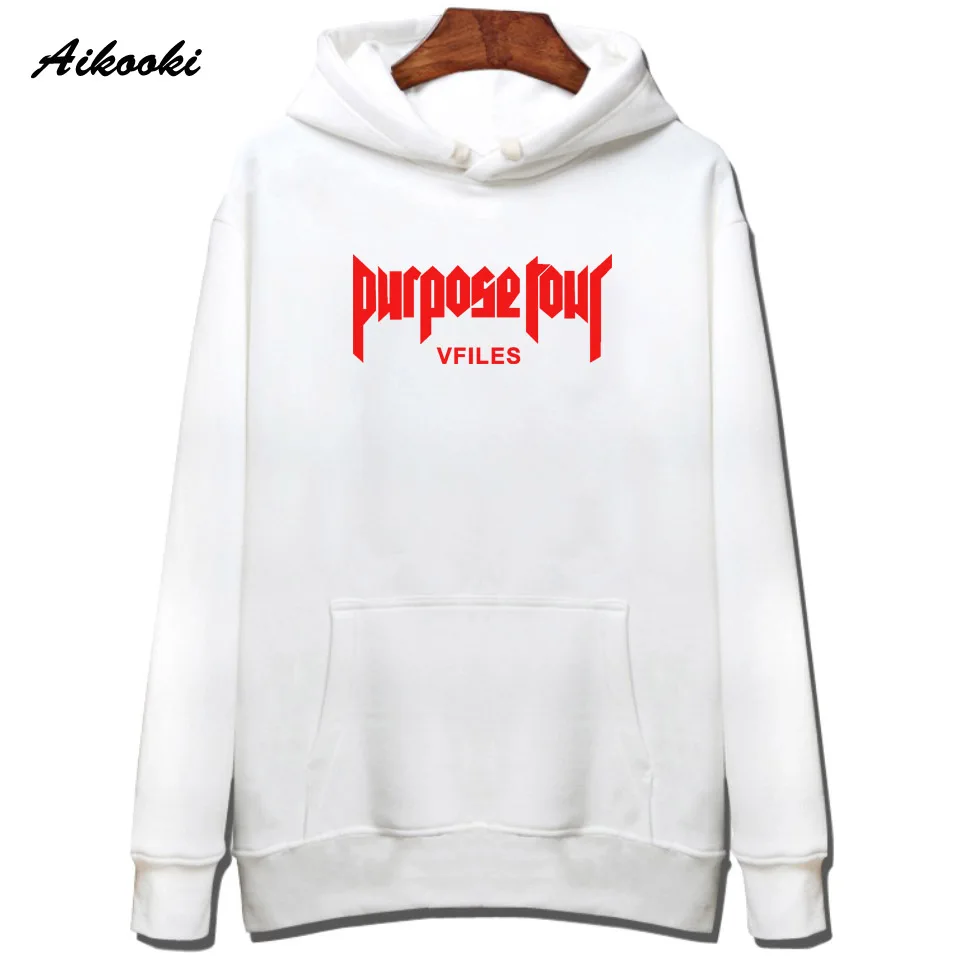 Aikooki Fashion Justin Bieber VFILES Hoodies And Sweatshirt Men Pullovers Hooded Clothing Winter Autumn Fashion Hoody Cap Jumper