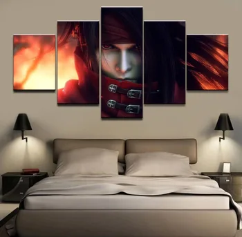 

Modern Painting Wall Art Canvas Modular Pictures Framework Home Decorative 5 Panel Game Final Fantasy Artistic Role HD Poster
