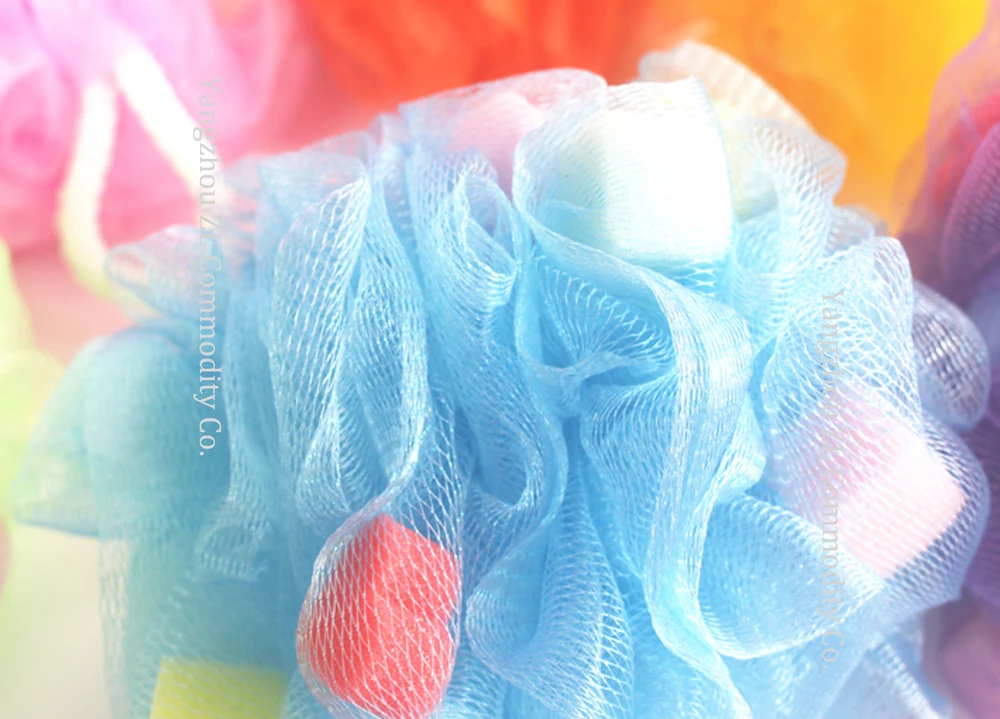 

Big Bath Flower Puff Scrubber with Foaming Sponge Set of 10 pieces