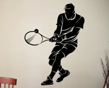 

Tennis Player Wall Sticker Sports Vinyl Decal Decor Home Interior Decoration
