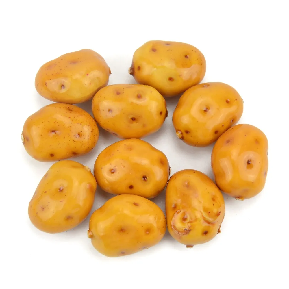 

80pcs Mini potato Foam Artificial Fake Fruit Vegetable For Home Wedding Decoration Cognitive Toy Props Dining Table Decoration
