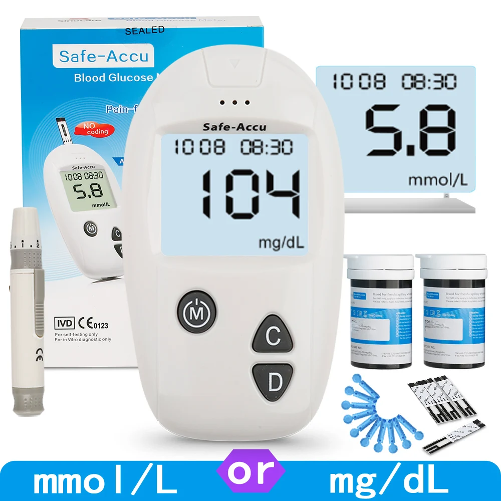 Глюкометр крови Cofoe Yili 50/100 шт тест-полоски глюкозы - обзор