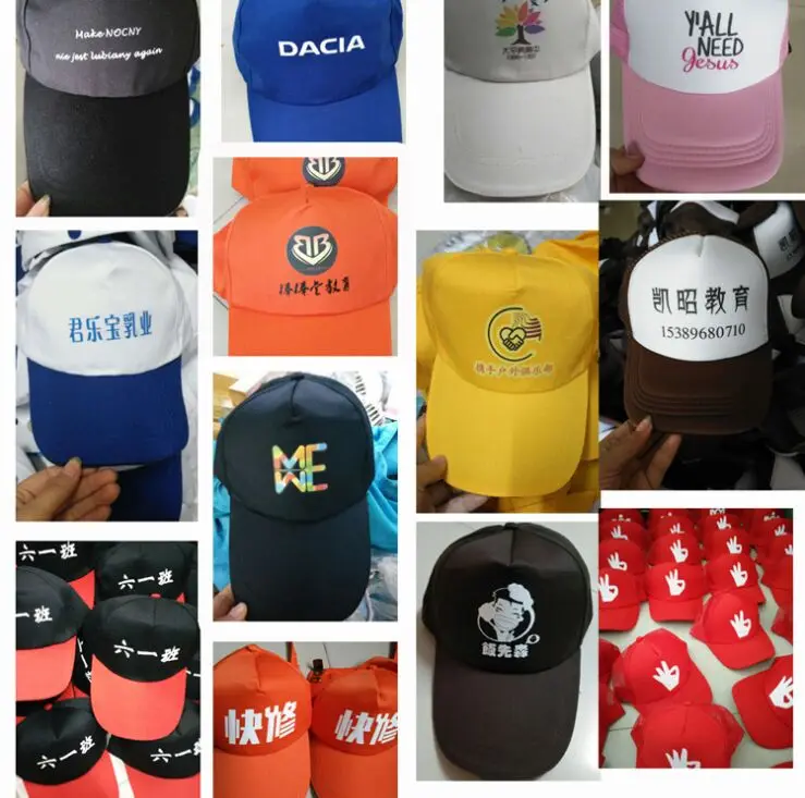 Wholesale 10pcs/lot Men casual cotton customized logo baseball caps Women patchwork DIY logo trucker Snapback hat Sports hat image_1